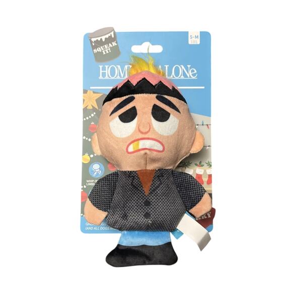 Bark Home Alone Harry Dog Toy Christmas Villain Squeaky Crinkle Plush Holiday - Picture 4 of 5
